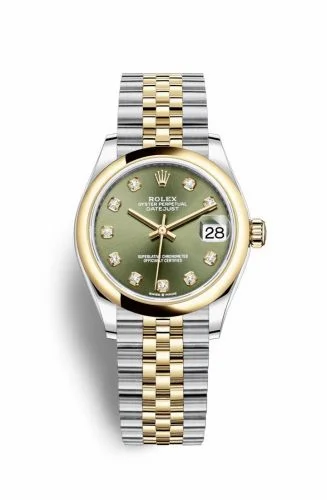 Rolex Datejust 31 Stainless Steel/ Yellow Gold / Domed / Olive - Diamond / Jubilee 278243-0030
