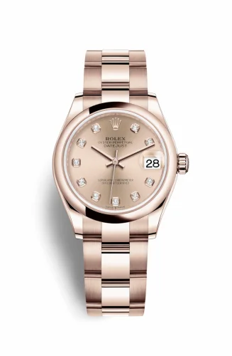 Rolex Datejust 31 Rose Gold / Domed / Rose - Diamond / Oyster 278245-0029