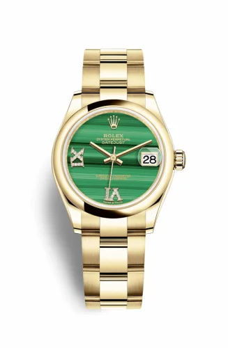 Rolex Datejust 31 Yellow Gold / Domed / Malachite / Oyster 278248-0003