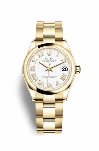 Rolex Datejust 31 Yellow Gold / Domed / White - Roman / Oyster 278248-0019