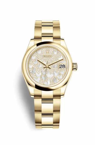 Rolex Datejust 31 Yellow Gold / Domed / Butterfly / Oyster 278248-0021