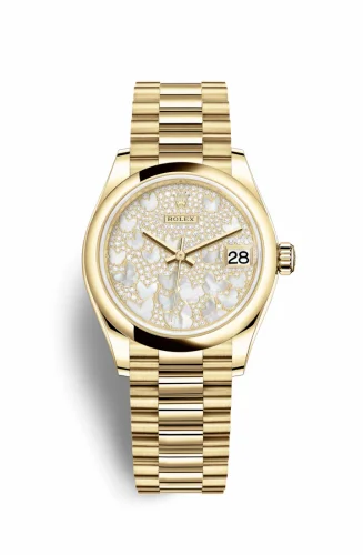 Rolex Datejust 31 Yellow Gold / Domed / Butterfly / President 278248-0022
