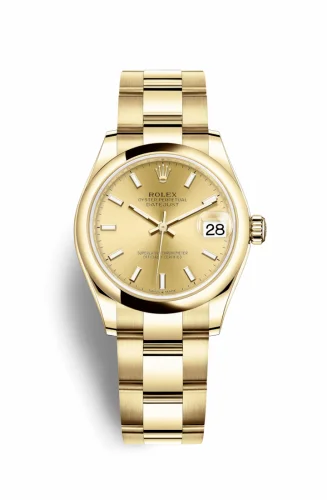 Rolex Datejust 31 Yellow Gold / Domed / Champagne / Oyster 278248-0039