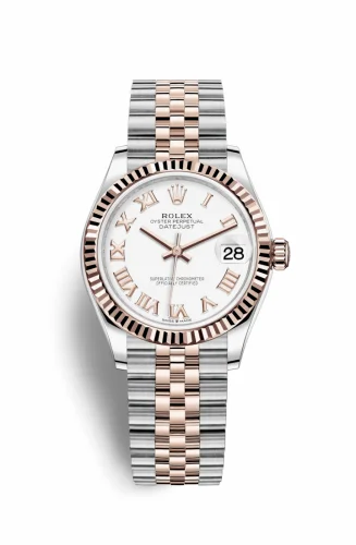 Rolex Datejust 31 Stainless Steel/ Rose Gold / Fluted / White - Roman / Jubilee 278271-0002