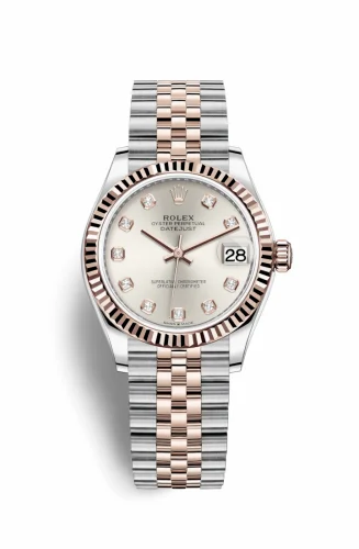 Rolex Datejust 31 Stainless Steel/ Rose Gold / Fluted / Silver - Diamond / Jubilee 278271-0016