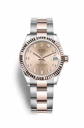 Rolex Datejust 31 Stainless Steel/ Rose Gold / Fluted / Rose - Diamond / Oyster 278271-0023