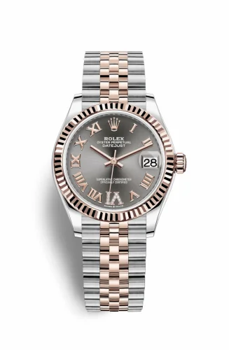 Rolex Datejust 31 Stainless Steel/ Rose Gold / Fluted / Grey - Roman / Jubilee 278271-0030