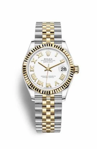 Rolex Datejust 31 Stainless Steel / Yellow Gold / Fluted / White - Roman / Jubilee 278273-0002