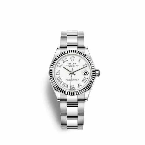 Rolex Datejust 31 Stainless Steel Fluted / Oyster / White - Roman 278274-0009