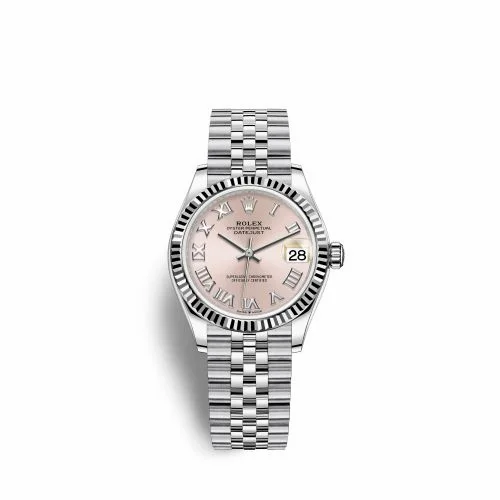 Rolex Datejust 31 Stainless Steel Fluted / Jubilee / Pink - Roman 278274-0020
