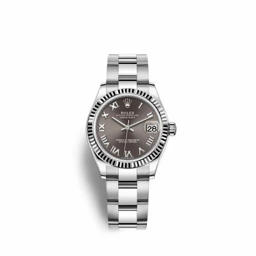 Rolex Datejust 31 Stainless Steel Fluted / Oyster / Grey - Roman 278274-0021