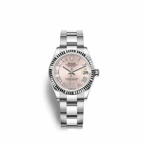 Rolex Datejust 31 Stainless Steel Fluted / Oyster / Pink - Roman 278274-0023