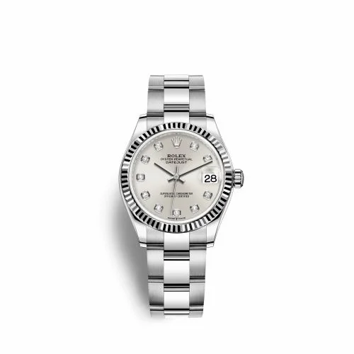 Rolex Datejust 31 Stainless Steel Fluted / Oyster / Silver - Diamond 278274-0029