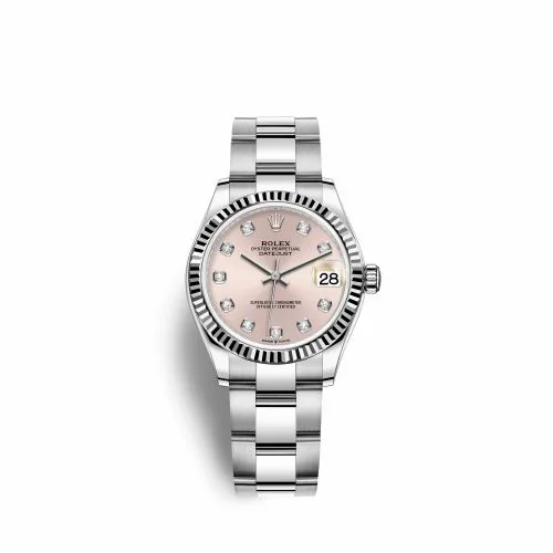Rolex Datejust 31 Stainless Steel Fluted / Oyster / Pink - Diamond 278274-0031