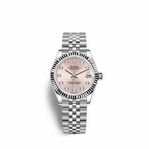 Rolex Datejust 31 Stainless Steel Fluted / Jubilee / Pink - Diamond 278274-0032