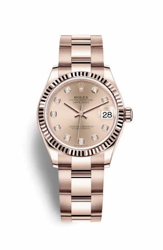 Rolex Datejust 31 Rose Gold / Fluted / Rose - Diamond / Oyster 278275-0030