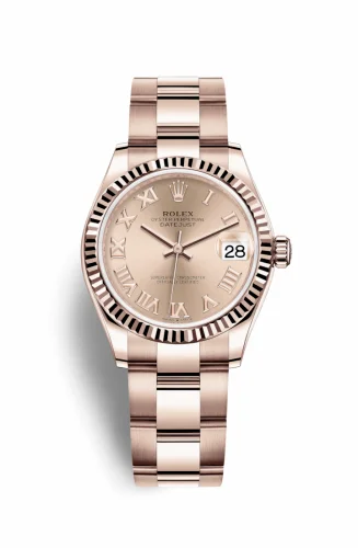 Rolex Datejust 31 Rose Gold / Fluted / Rose - Roman / Oyster 278275-0034