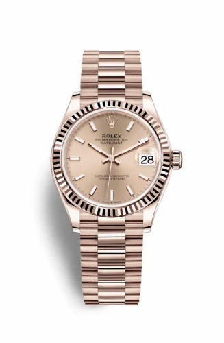 Rolex Datejust 31 Rose Gold / Fluted / Rose / President 278275-0037
