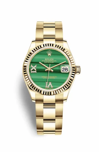 Rolex Datejust 31 Yellow Gold / Fluted / Malachite / Oyster 278278-0003