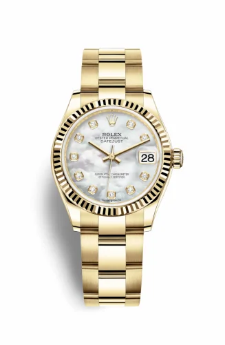 Rolex Datejust 31 Yellow Gold / Fluted / MOP / Oyster 278278-0017