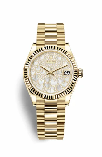 Rolex Datejust 31 Yellow Gold / Fluted / Butterfly / President 278278-0022