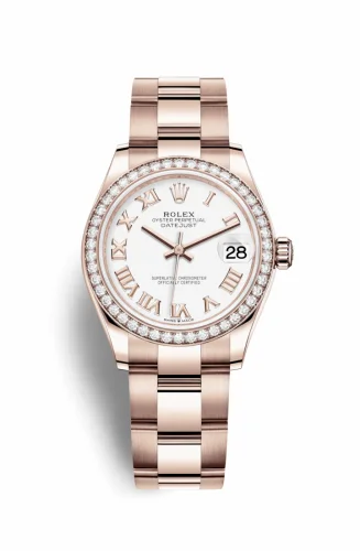 Rolex Datejust 31 Rose Gold / Diamond / White - Roman / Oyster 278285rbr-0007