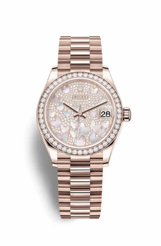 Rolex Datejust 31 Rose Gold / Diamond / Butterfly / President 278285rbr-0010