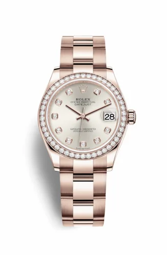 Rolex Datejust 31 Rose Gold / Diamond / Silver - Diamond / Oyster 278285rbr-0019