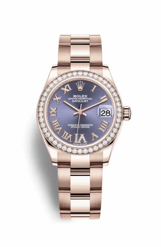 Rolex Datejust 31 Rose Gold / Diamond / Aubergine - Roman / Oyster 278285rbr-0022