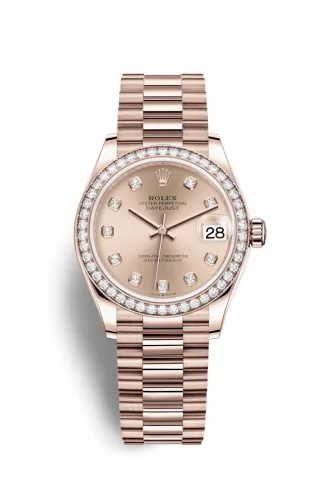 Rolex Datejust 31 Rose Gold / Diamond / Rose - Diamond / President 278285rbr-0025