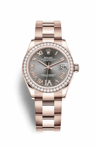 Rolex Datejust 31 Rose Gold / Diamond / Grey - Roman / Oyster 278285rbr-0026
