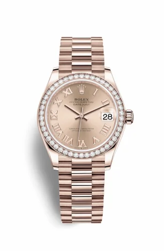Rolex Datejust 31 Rose Gold / Diamond / Rose - Roman / President 278285rbr-0029