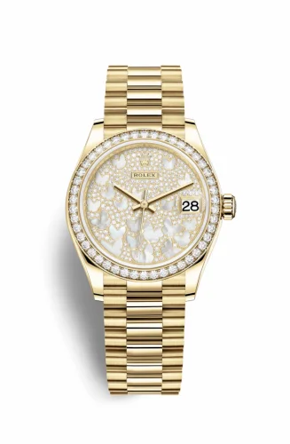 Rolex Datejust 31 Yellow Gold / Diamond / Butterfly / President 278288rbr-0011