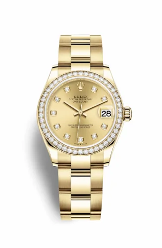 Rolex Datejust 31 Yellow Gold / Diamond / Champagne - Diamond / Oyster 278288rbr-0012
