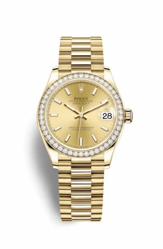 Rolex Datejust 31 Yellow Gold / Diamond / Champagne / President 278288rbr-0022