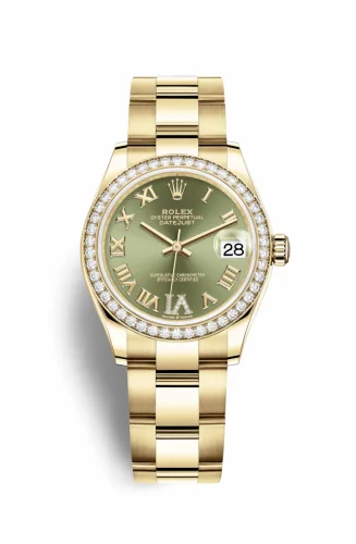 Rolex Datejust 31 Yellow Gold / Diamond / Olive - Roman / Oyster 278288rbr-0023