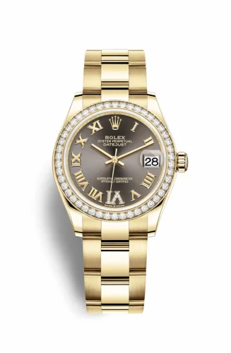 Rolex Datejust 31 Yellow Gold / Diamond / Grey - Roman / Oyster 278288rbr-0025