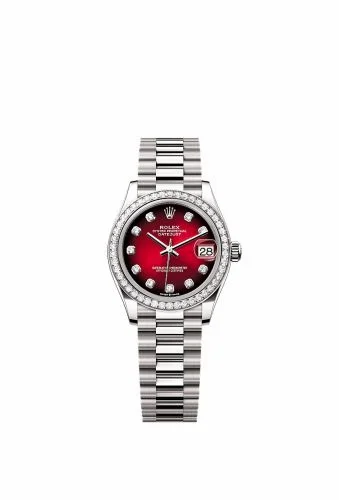 Rolex Datejust 31 White Gold Diamond / Red Gradient - Diamond 278289RBR-0028