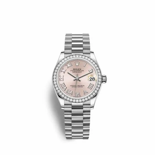 Rolex Datejust 31 White Gold Diamond / Pink - Roman 278289rbr-0016