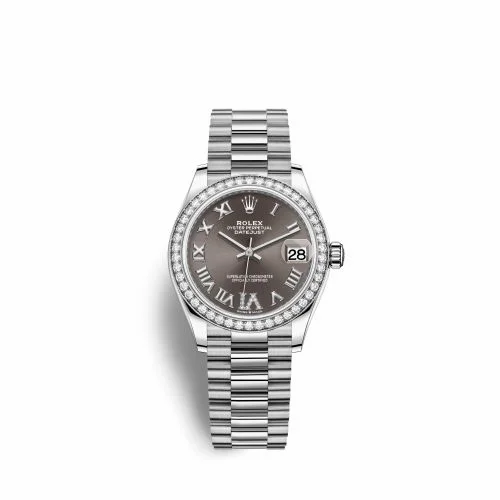 Rolex Datejust 31 White Gold Diamond / Grey - Roman 278289rbr-0020