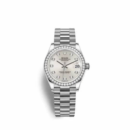 Rolex Datejust 31 White Gold Diamond / Silver - Diamond 278289rbr-0021