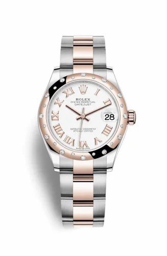 Rolex Datejust 31 Stainless Steel/ Rose Gold / Domed - Diamond / White - Roman / Oyster 278341rbr-0001