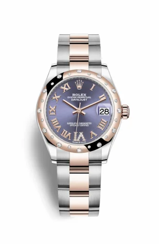 Rolex Datejust 31 Stainless Steel/ Rose Gold / Domed - Diamond / Aubergine - Roman / Oyster 278341rbr-0019