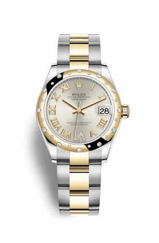 Rolex Datejust 31 Stainless Steel / Yellow Gold / Domed - Diamond / Silver - Roman / Oyster 278343rbr-0003