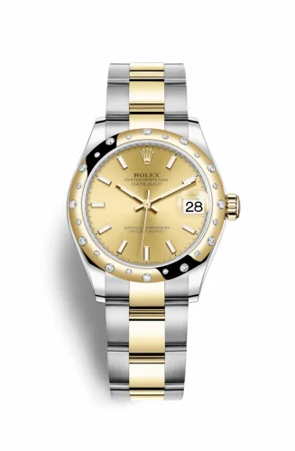 Rolex Datejust 31 Stainless Steel / Yellow Gold / Domed - Diamond / Champagne / Oyster 278343rbr-0013