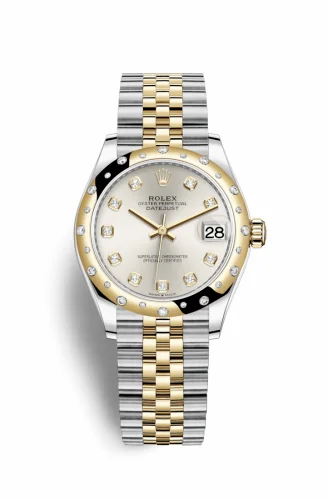 Rolex Datejust 31 Stainless Steel / Yellow Gold / Domed - Diamond / Silver - Diamond / Jubilee 278343rbr-0020