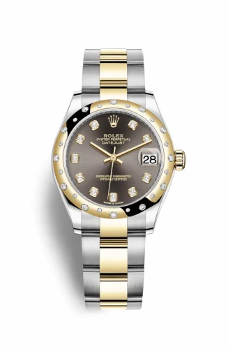 Rolex Datejust 31 Stainless Steel / Yellow Gold / Domed - Diamond / Grey - Diamond / Oyster 278343rbr-0021