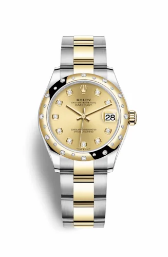 Rolex Datejust 31 Stainless Steel / Yellow Gold / Domed - Diamond / Champagne - Diamond / Oyster 278343rbr-0025