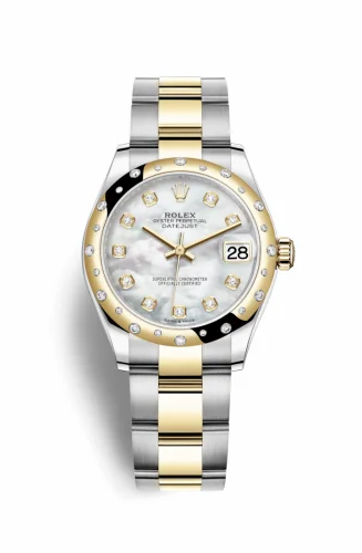 Rolex Datejust 31 Stainless Steel / Yellow Gold / Domed - Diamond / MOP / Oyster 278343rbr-0027