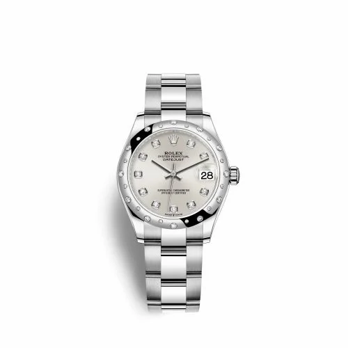 Rolex Datejust 31 Stainless Steel Domed Diamond / Oyster / Silver - Diamond 278344RBR-0031